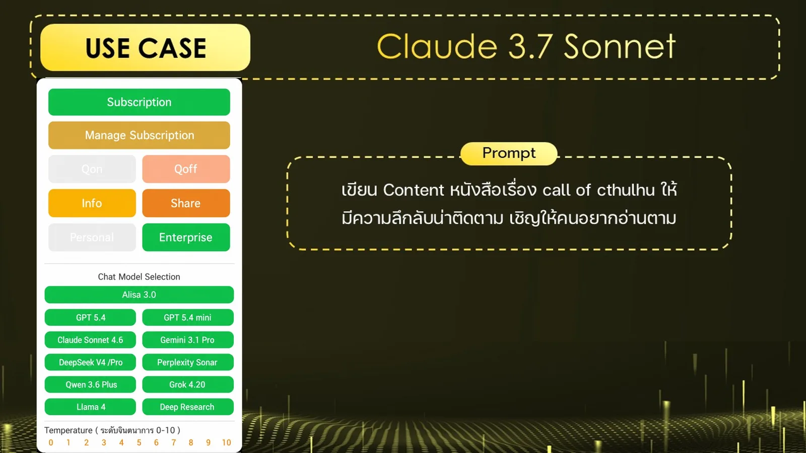 ภาพประกอบ: วิธีการใช้งานฟีเจอร์หลายโมเดล AI Model Selection (34)